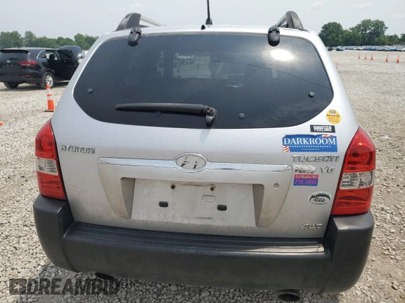2006 Hyundai Tucson GLS with VIN KM8JN72D46U261840, listed as a Copart auction lot 60743025 with 155,077 mi miles and Salvage title. Bid and sale history available at DreamBid. Image 6.