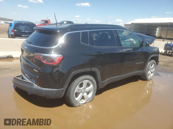 2021 Jeep Compass Latitude with VIN 3C4NJDBB1MT534528, listed as a Copart auction lot 56411535 with 48,502 mi miles and Salvage title. Bid and sale history available at DreamBid. Image 3.