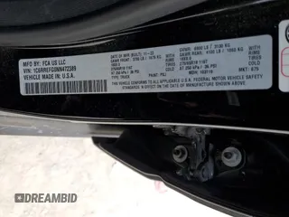 2022 Ram 1500 Big Horn with VIN 1C6RREFG0NN472389, listed as a Copart auction lot 86263364 with 37,083 mi miles and Salvage title. Bid and sale history available at DreamBid. Image 14.