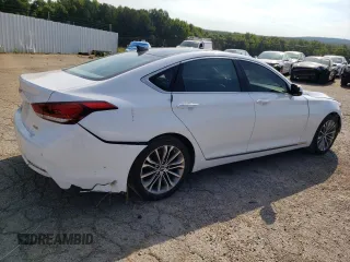 2015 Hyundai Genesis 3.8L with VIN KMHGN4JE9FU030497, listed as a Copart auction lot 58229074 with 166,236 mi miles and Salvage Title. Bid and sale history available at carsss.com. Image 3.