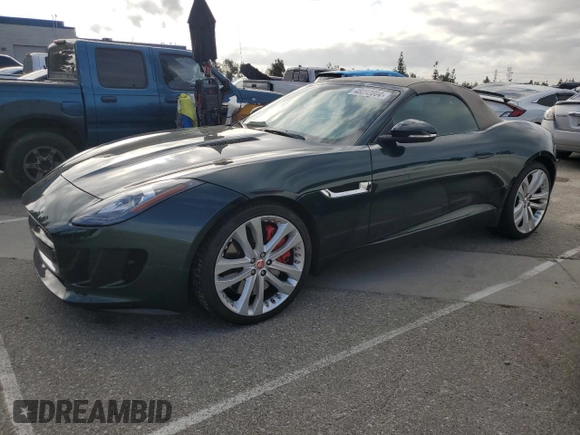 2015 Jaguar F-Type S with VIN SAJWA6FC9F8K14539, listed as a Copart auction lot 48292804 with 46,068 mi miles and . Bid and sale history available at DreamBid. Image 1.