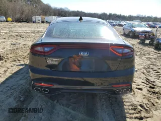 2018 Kia Stinger with VIN KNAE15LA2J6017155, listed as a Copart auction lot 46068735 with 98,295 mi miles and Salvage Title. Bid and sale history available at DreamBid. Image 6.