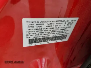 2016 Honda Fit EX z VIN JHMGK5H75GS015694, wystawiony jako Copart lot #60650185 z przebiegiem 66 375 mil mil oraz Szkoda całkowita • Salvage title. Historia ofert i sprzedaży dostępna na DreamBid. Obrazek 14.