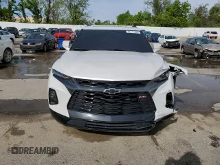 2021 Chevrolet Blazer RS with VIN 3GNKBKRS3MS548714, listed as a Copart auction lot 55111335 with 49,938 mi miles and Salvage title. Bid and sale history available at DreamBid. Image 5.