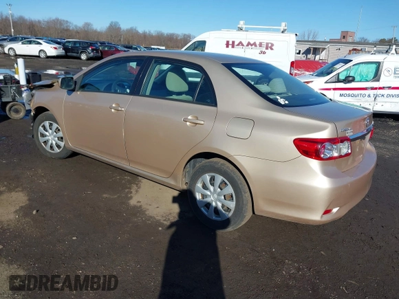 2011 Toyota Corolla L with VIN 2T1BU4EE3BC715128, listed as a IAAI auction lot 41806425 with 162,740 mi miles. Bid and sale history available at carsss.com. Image 3.