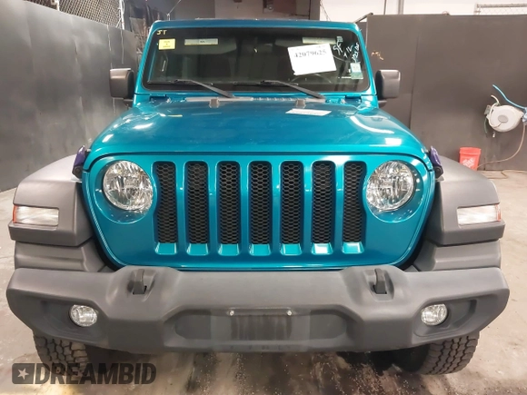 2020 Jeep Wrangler Unlimited Sport S z VIN 1C4HJXDN9LW194222, wystawiony jako IAAI lot #42079625 z przebiegiem 78 437 mil mil oraz . Historia ofert i sprzedaży dostępna na DreamBid. Obrazek 12.
