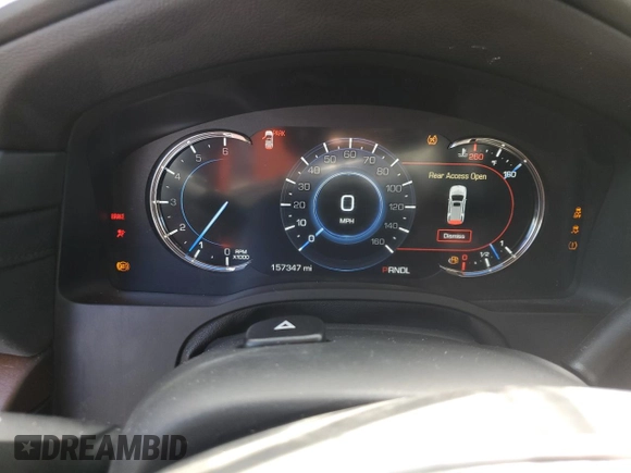 2018 Cadillac Escalade ESV Premium Luxury z VIN 1GYS3JKJ5JR147062, wystawiony jako Copart lot #76596064 z przebiegiem 157 347 mil mil oraz Szkoda całkowita • Salvage title. Historia ofert i sprzedaży dostępna na DreamBid. Obrazek 9.