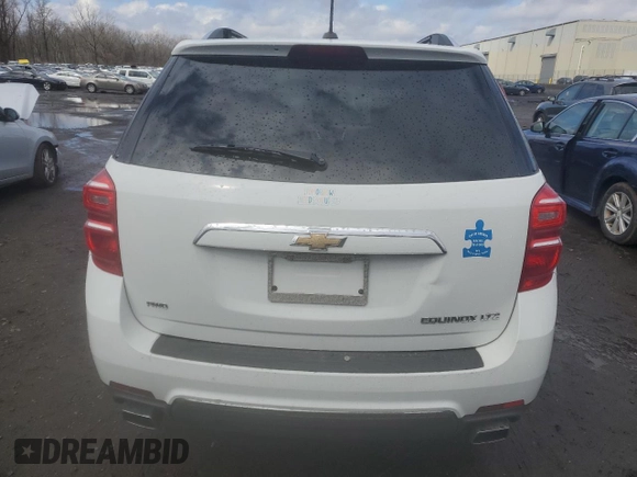 2016 Chevrolet Equinox LTZ with VIN 2GNFLGE37G6162911, listed as a Copart auction lot 50934785 with 120,703 mi miles and Salvage Title. Bid and sale history available at carsss.com. Image 6.