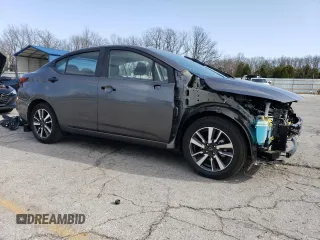 2024 Nissan Versa S with VIN 3N1CN8DV1RL866991, listed as a Copart auction lot 50181635 with 2,617 mi miles and Salvage Title. Bid and sale history available at DreamBid. Image 4.