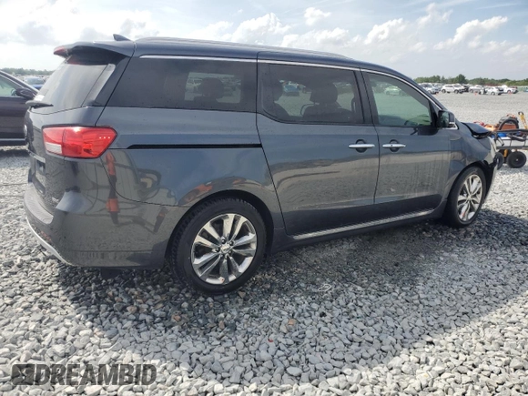 2017 Kia Sedona SX-L with VIN KNDME5C12H6278055, listed as a Copart auction lot 52092425 with 140,041 mi miles and Salvage Title. Bid and sale history available at carsss.com. Image 3.