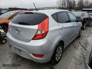 2014 Hyundai Accent GS with VIN KMHCT5AE7EU161744, listed as a Copart auction lot 43240345 with 131,176 mi miles and Salvage Title. Bid and sale history available at carsss.com. Image 3.