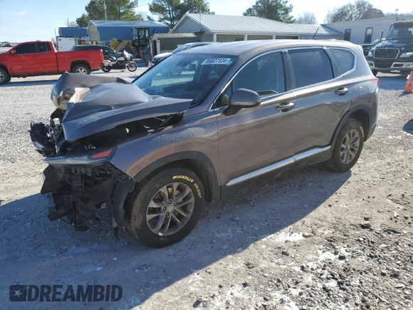 2019 Hyundai Santa Fe SE z VIN 5NMS23AD9KH023222, wystawiony jako Copart lot #86827124 z przebiegiem 129 726 mil mil oraz Szkoda całkowita • Salvage title. Historia ofert i sprzedaży dostępna na DreamBid. Obrazek 1.