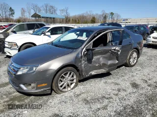 2012 Ford Fusion SEL with VIN 3FAHP0JAXCR181933, listed as a Copart auction lot 48591435 with 195,991 mi miles and Salvage Title. Bid and sale history available at carsss.com. Image 1.