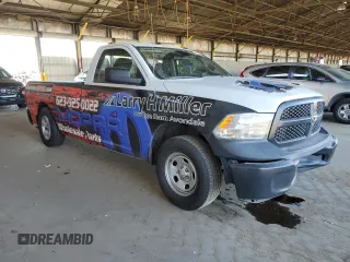2021 Ram 1500 Tradesman with VIN 3C6JR6DGXMG512975, listed as a Copart auction lot 47954095 with 127,118 mi miles and Salvage title. Bid and sale history available at DreamBid. Image 4.