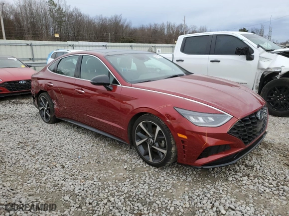 2023 Hyundai Sonata SEL Plus with VIN KMHL44J22PA270887, listed as a Copart auction lot 89155965 with 50,765 mi miles and Salvage Title. Bid and sale history available at carsss.com. Image 4.