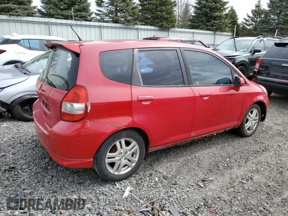 2008 Honda Fit Sport with VIN JHMGD38648S051576, listed as a Copart auction lot 51390025 with 135,328 mi miles and Clean Title. Bid and sale history available at carsss.com. Image 3.