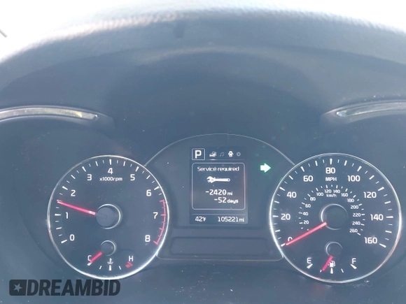 2018 Kia Forte LX with VIN 3KPFL4A7XJE172243, listed as a IAAI auction lot 41957937 with 105,221 mi miles. Bid and sale history available at carsss.com. Image 7.