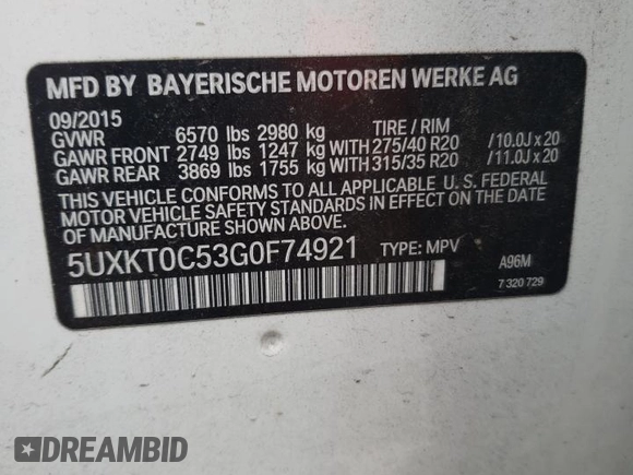 2016 BMW X5 xDrive40e with VIN 5UXKT0C53G0F74921, listed as a Copart auction lot 55356135 with 111,666 mi miles and Clean Title. Bid and sale history available at DreamBid. Image 13.