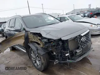 2020 Hyundai Santa Fe SEL with VIN 5NMS3CAD1LH157043, listed as a IAAI auction lot 41706684 with 55,674 mi miles. Bid and sale history available at carsss.com. Image 1.