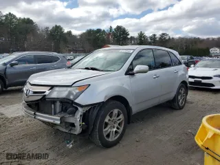 2007 Acura MDX Tech/Entertainment Pkg with VIN 2HNYD28447H523919, listed as a Copart auction lot 52170565 with 154,142 mi miles and Clean Title. Bid and sale history available at carsss.com. Image 1.