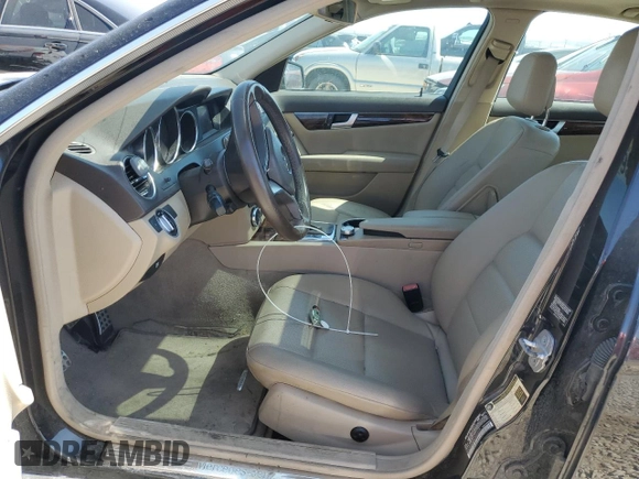 2012 Mercedes-Benz C 250 Sport with VIN WDDGF4HB3CA669569, listed as a Copart auction lot 60805995 with 121,681 mi miles and Salvage title. Bid and sale history available at DreamBid. Image 7.