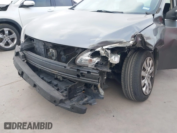 2015 Nissan Sentra S with VIN 3N1AB7AP1FY345428, listed as a IAAI auction lot 42044857 with 113,046 mi miles. Bid and sale history available at carsss.com. Image 6.