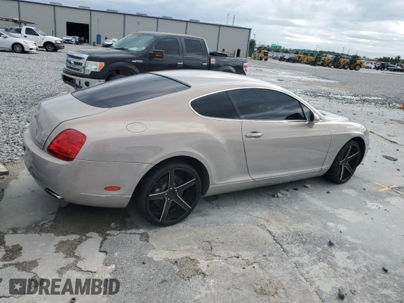 2005 Bentley Continental GT GT with VIN SCBCR63W55C025524, listed as a Copart auction lot 59310425 with 30,695 mi miles and Salvage title. Bid and sale history available at DreamBid. Image 3.