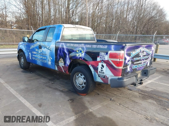 2014 Ford F-150 XL with VIN 1FTFX1CF9EKF39644, listed as a IAAI auction lot 41160445 with 239,110 mi miles. Bid and sale history available at carsss.com. Image 3.