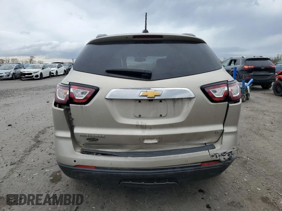 2017 Chevrolet Traverse LT with VIN 1GNKRHKD8HJ193380, listed as a Copart auction lot 51819015 with 118,608 mi miles and Salvage Title. Bid and sale history available at DreamBid. Image 6.