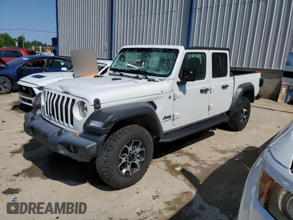 2020 Jeep Gladiator Sport S z VIN 1C6HJTAG1LL147810, wystawiony jako Copart lot #58801765 z przebiegiem 48 103 mil mil oraz Nie do naprawy • Non repairable. Historia ofert i sprzedaży dostępna na DreamBid. Obrazek 1.