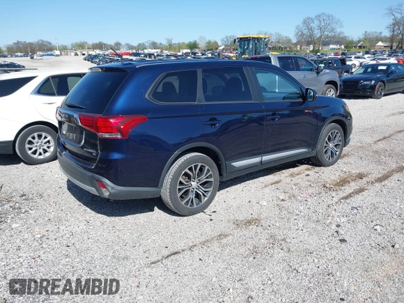 2016 Mitsubishi Outlander SE with VIN JA4AD3A37GZ003674, listed as a IAAI auction lot 41989256 with 118,066 mi miles and . Bid and sale history available at DreamBid. Image 4.