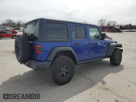 2020 Jeep Wrangler Unlimited Sport Altitude with VIN 1C4HJXDN8LW329075, listed as a Copart auction lot 49470025 with 78,380 mi miles and Salvage title. Bid and sale history available at DreamBid. Image 3.