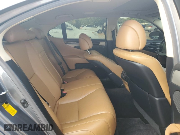 2013 Lexus LS 460 with VIN JTHBL5EF6D5114490, listed as a Copart auction lot 52123025 with 141,336 mi miles and Salvage title. Bid and sale history available at DreamBid. Image 10.