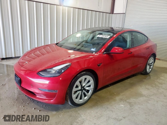 2023 Tesla Model 3 with VIN 5YJ3E1EA6PF439401, listed as a Copart auction lot 61896905 with 110,171 mi miles and Clean title. Bid and sale history available at DreamBid. Image 1.