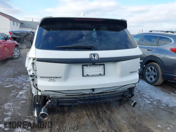 2023 Honda Passport EX-L with VIN 5FNYF8H50PB041370, listed as a IAAI auction lot 41536255 with 15,427 mi miles and . Bid and sale history available at carsss.com. Image 16.