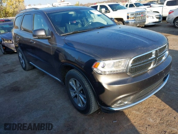2015 Dodge Durango Limited with VIN 1C4RDHDG1FC800928, listed as a IAAI auction lot 41006287 with 48,008 mi miles and . Bid and sale history available at carsss.com. Image 1.