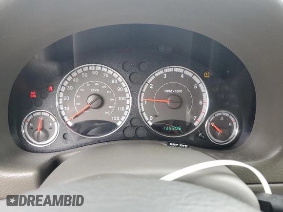 2006 Jeep Liberty Limited with VIN 1J4GK58K36W129443, listed as a Copart auction lot 55801865 with 135,306 mi miles and Salvage title. Bid and sale history available at DreamBid. Image 9.