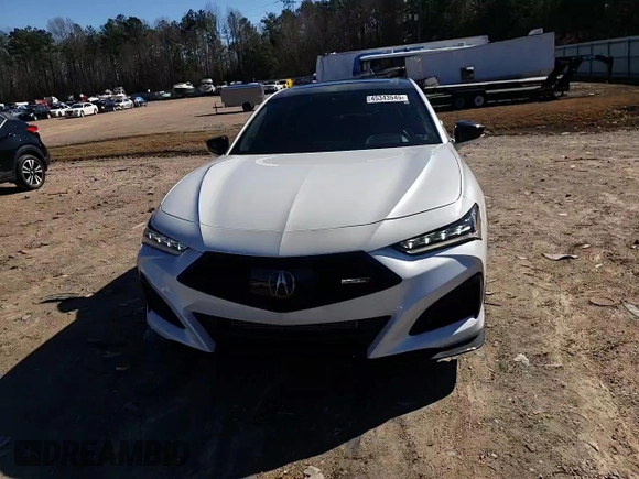 2022 Acura TLX Type S with VIN IA046313, listed as a Copart auction lot 45343545 with 8,105 mi miles and Salvage title. Bid and sale history available at DreamBid. Image 11.