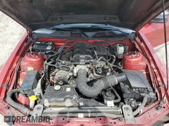 2010 Ford Mustang V6 with VIN 1ZVBP8AN1A5131923, listed as a Copart auction lot 53170985 with 170,449 mi miles and Salvage Title. Bid and sale history available at DreamBid. Image 11.
