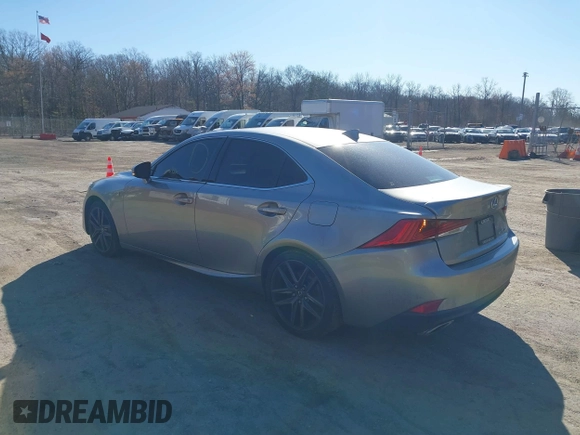 2017 Lexus IS with VIN JTHCM1D21H5023173, listed as a IAAI auction lot 41824224 with 138,629 mi miles. Bid and sale history available at carsss.com. Image 3.