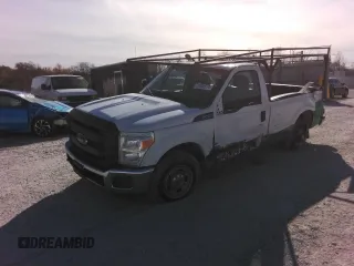 2016 Ford Super Duty F-250 SRW XL with VIN 1FTBF2A68GEC24376, listed as a Copart auction lot 73403574 with 156,850 mi miles and Salvage Title. Bid and sale history available at carsss.com. Image 1.