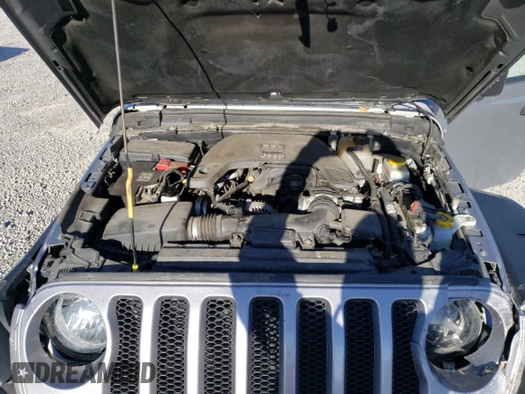 2019 Jeep Wrangler Unlimited Sport with VIN 1C4HJXDG9KW561720, listed as a Copart auction lot 44467445 with 69,290 mi miles and Salvage title. Bid and sale history available at DreamBid. Image 14.