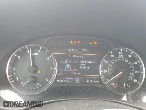 2019 Infiniti QX50 LUXE with VIN 3PCAJ5M17KF122876, listed as a Copart auction lot 52602035 with 95,387 mi miles and Salvage Title. Bid and sale history available at carsss.com. Image 9.