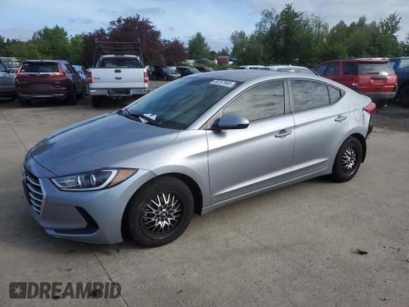 2017 Hyundai Elantra SE with VIN 5NPD74LF1HH079052, listed as a Copart auction lot 58267955 with Not provided miles and Salvage title. Bid and sale history available at DreamBid. Image 1.