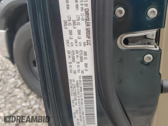 2011 Ram 1500 Big Horn with VIN 1D7RV1CT3BS571256, listed as a Copart auction lot 59107985 with 186,729 mi miles and Clean title. Bid and sale history available at DreamBid. Image 12.