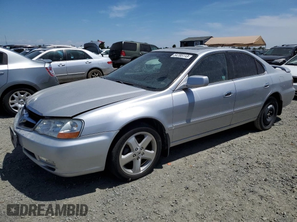 2003 Acura TL Type S w/Navigation System with VIN 19UUA56983A011961, listed as a Copart auction lot 54785113 with 96,697 mi miles and Salvage Title. Bid and sale history available at carsss.com. Image 1.