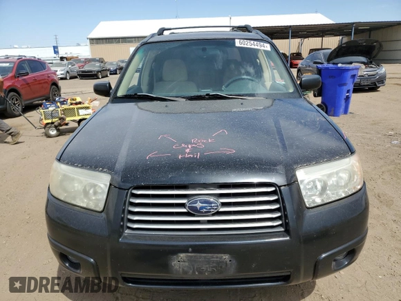 2006 Subaru Forester 2.5 X with VIN JF1SG636X6H717139, listed as a Copart auction lot 60254494 with 182,643 mi miles and Salvage Title. Bid and sale history available at carsss.com. Image 5.