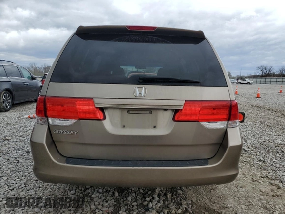 2008 Honda Odyssey EX-L with VIN 5FNRL387X8B116661, listed as a Copart auction lot 52954075 with 177,100 mi miles and Salvage Title. Bid and sale history available at carsss.com. Image 6.
