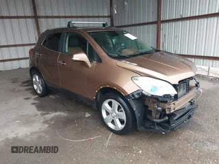 2016 Buick Encore Leather with VIN KL4CJCSB3GB714434, listed as a IAAI auction lot 41537540 with 113,409 mi miles. Bid and sale history available at carsss.com. Image 1.