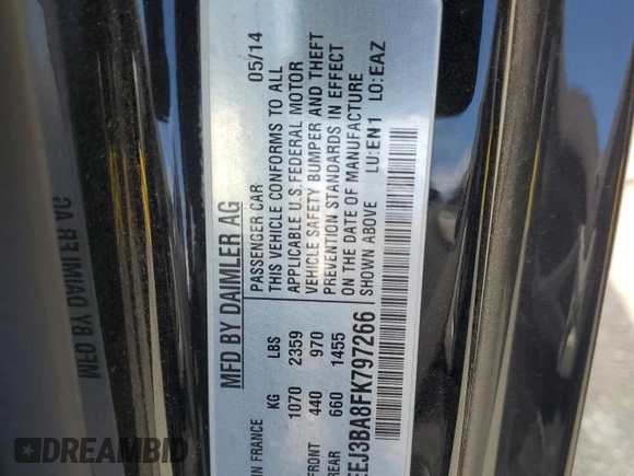2015 Smart fortwo Passion z VIN WMEEJ3BA8FK797266, wystawiony jako Copart lot #64777655 z przebiegiem 20 995 mil mil oraz Szkoda całkowita • Salvage title. Historia ofert i sprzedaży dostępna na DreamBid. Obrazek 12.